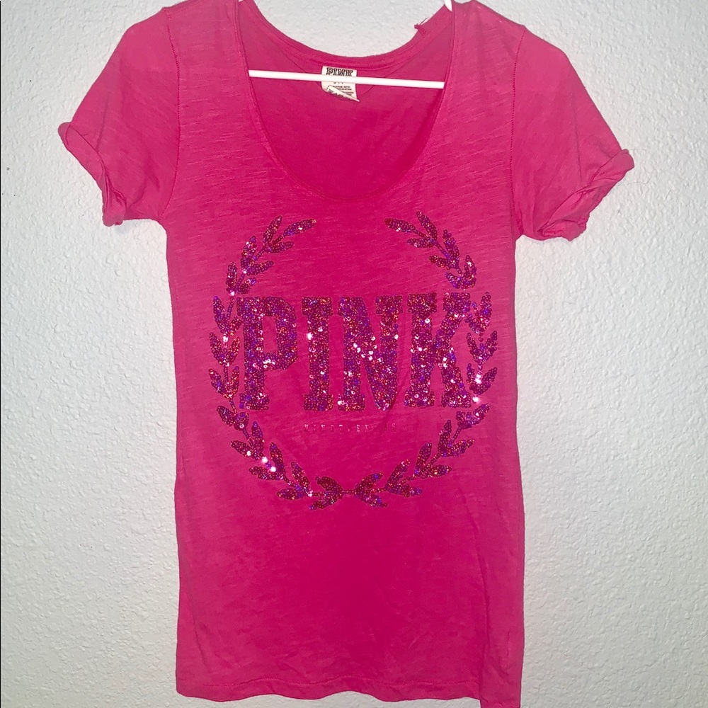 VS PINK sequin top.